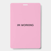 IK WERK POSTER BADGE (Achterkant)