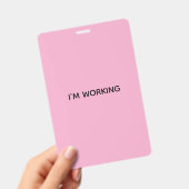 IK WERK POSTER BADGE (Handheld)
