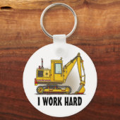 Ik werk Sleutelhanger voor hard Digger Shovel (Voorkant)