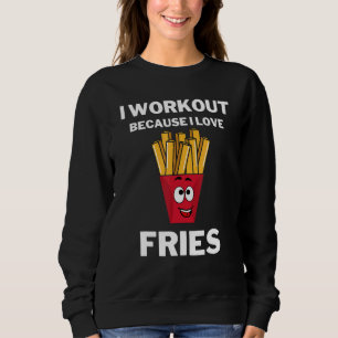 Ik werk uit omdat ik van de familie hou, fitness f trui