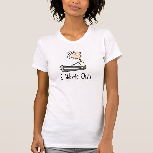 Ik werk uit Shirt (Voorkant)
