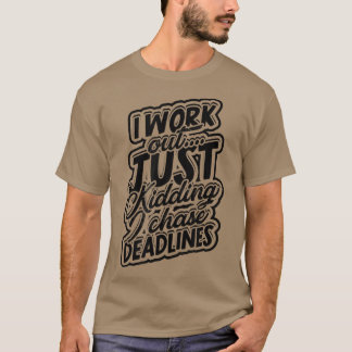 Ik werk uit  t-shirt