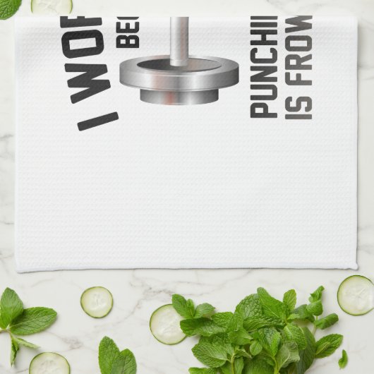 Ik werk uit theedoek (Gevouwen)