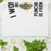 Ik werk uit theedoek (Gevouwen)