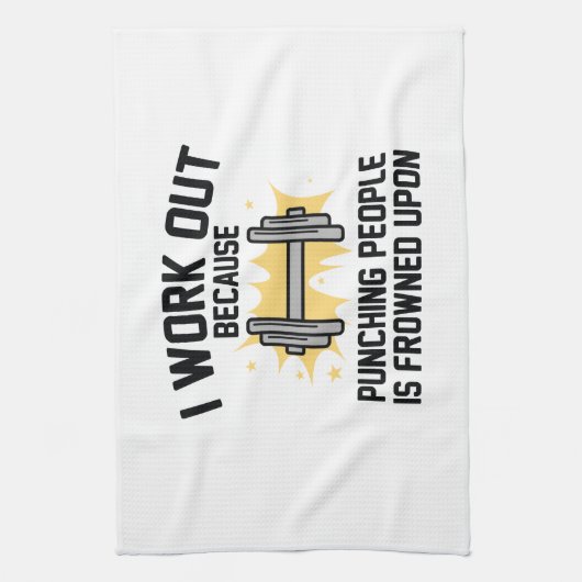 Ik werk uit theedoek (Verticaal)