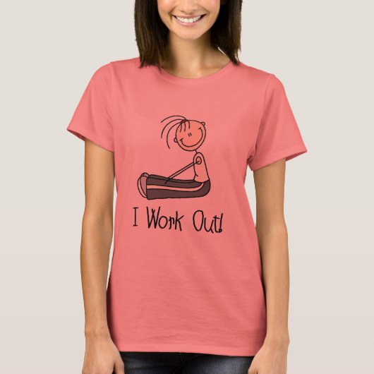 Ik werk uit Tshirts en cadeaus (Voorkant)