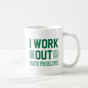 Ik werk uit Wiskunde problemen Koffiemok