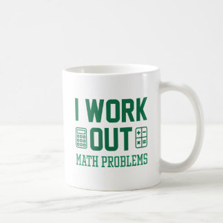 Ik werk uit Wiskunde problemen Koffiemok