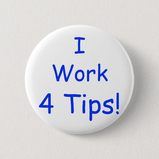 Ik, werk, vier tips. ronde button 5,7 cm (Voorkant)