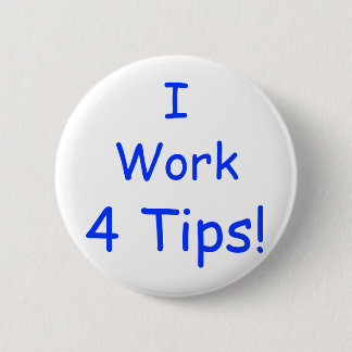 Ik, werk, vier tips. ronde button 5,7 cm
