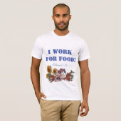 IK WERK VOOR ETEN, Schrift T-shirt (Voorkant volledig)