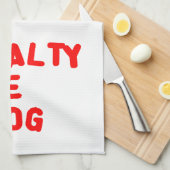 Ik werk voor geld om een hond te huren theedoek (Quarter Fold)