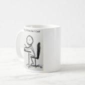 Ik werk zo snel als ik kan! koffiemok (Voorkant links)