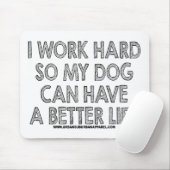 IK WERKT HARD ZODAT MIJN HOND EEN BETER LEVEN KAN  MUISMAT (Met muis)