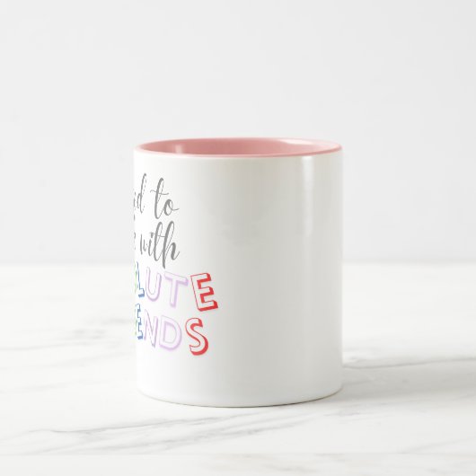 Ik werkte met absolute legendes tweekleurige koffiemok (Center)