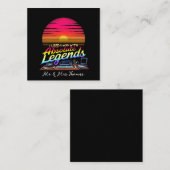 Ik werkte met Absolute Legends Vierkante Visitekaartje (Voorkant / Achterkant)