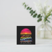 Ik werkte met Absolute Legends Vierkante Visitekaartje (Staand voorkant)