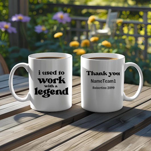Ik Werkte Met Een Legende Funny Pensioen Koffiemok