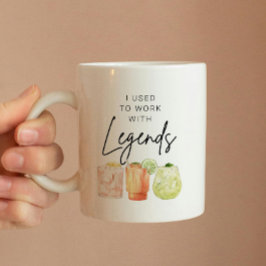 Ik werkte met Legend Personalized Retirement Koffiemok