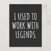 IK WERKTE MET LEGENDEN FEESTDAGENKAART (Voorkant)