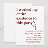 Ik werkte mijn hele bestaan voor dit pensioen kaart (Voorkant / Achterkant)