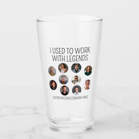 Ik werkte vroeger met Legends 10 Coworker Photo Glas (Voorkant)