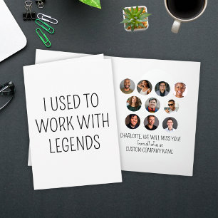 Ik werkte vroeger met Legends 10 Coworker Photo Kaart