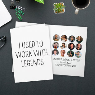 Ik werkte vroeger met Legends 12 Coworker Photo Kaart