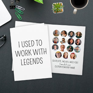 Ik werkte vroeger met Legends 15 Coworker Photo Kaart
