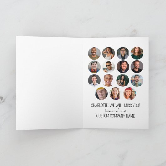 Ik werkte vroeger met Legends 15 Coworker Photo Kaart (Binnen)