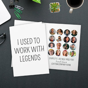 Ik werkte vroeger met Legends 16 Coworker Photo Kaart
