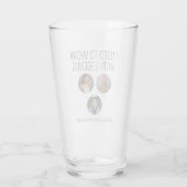 Ik werkte vroeger met Legends 3 Collega Photo Beer Glas (Achterkant)