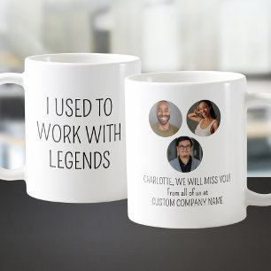 Ik werkte vroeger met Legends 3 Coworker Photo Koffiemok