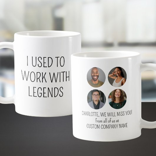 Ik werkte vroeger met Legends 4 Coworker Photo Koffiemok