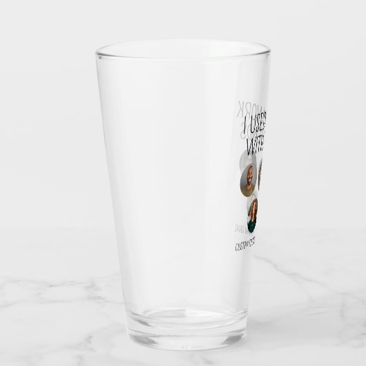 Ik werkte vroeger met Legends 5 Collega Photo Beer Glas (Rechts)