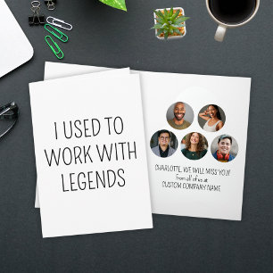 Ik werkte vroeger met Legends 5 Coworker Photo Kaart