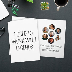 Ik werkte vroeger met Legends 7 Coworker Photo Kaart