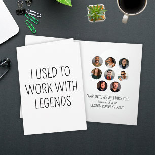 Ik werkte vroeger met Legends 8 Coworker Photo Kaart