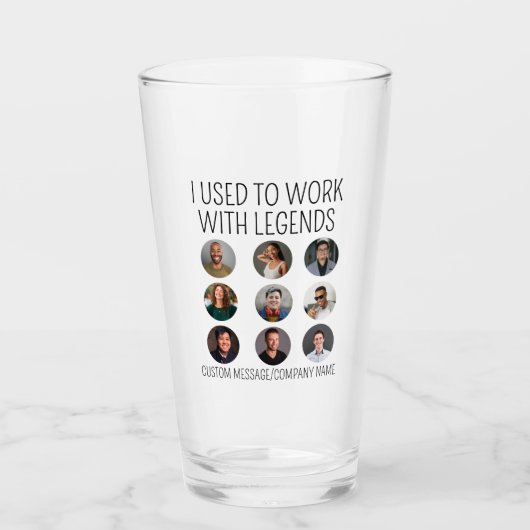 Ik werkte vroeger met Legends 9 Coworker Photo Glas (Voorkant)