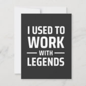 Ik werkte vroeger met Legends Bedankkaart (Voorkant)