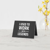 Ik werkte vroeger met Legends Kaart (Gele Bloem)