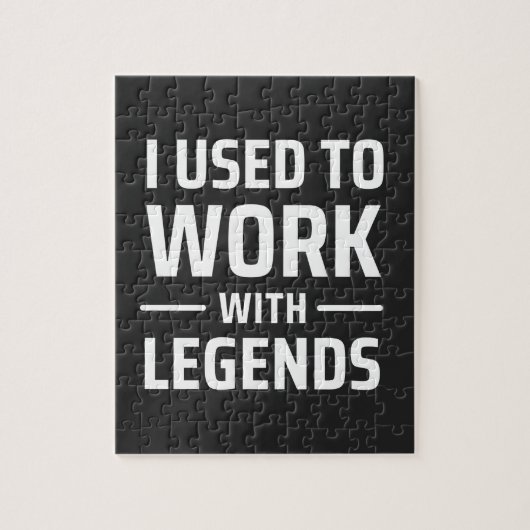 Ik werkte vroeger met Legends Legpuzzel (Verticaal)