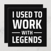 Ik werkte vroeger met Legends Save The Date (Voorkant / Achterkant)