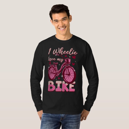 Ik Wheelie Love My Bike T-shirt (Voorkant volledig)