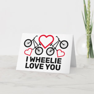 Ik Wheelie van je Feestdagen Kaart