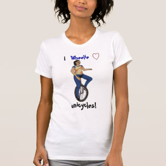 Ik wielliefde Unicycles! T-shirt