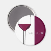 IK WIJN VEEL. MAGNEET (Voorkant / Achterkant)