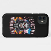 Ik wijs mijn sterfelijk vlees af Trans Transgender Case-Mate iPhone Case (Achterkant (horizontaal))