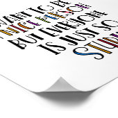 "Ik wil aardig zijn, maar iedereen is gewoon zo do Poster (Hoek)