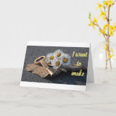 **IK WIL AL JE DROMEN WAARMAKEN** KAART (Gele Bloem)